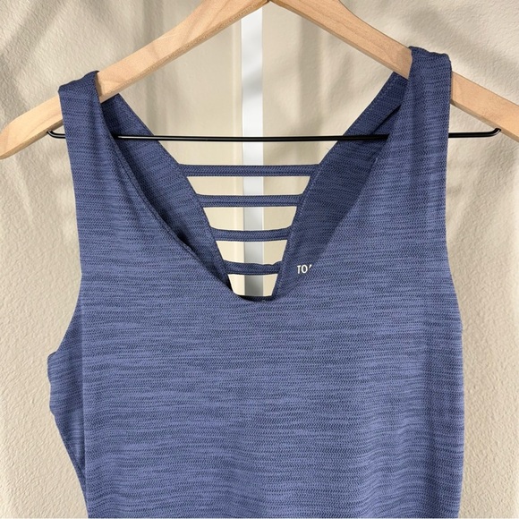 Toad & Co. tech tomboy tank dress blue pocket built in bra size medium - Picture 9 of 10